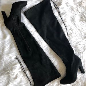 Wide-legged Over-the-knee Heeled Boots